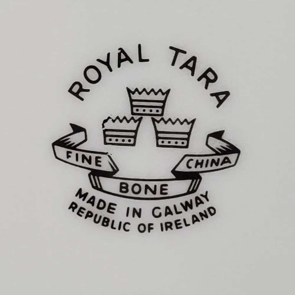Royal Tara Shamrock Dessert Plates with Serving Platter Irish China‎ cottagecore